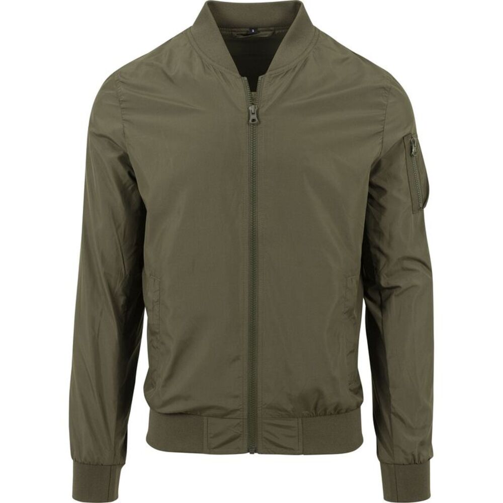 Build Your Brand Unisex Bomber Jacket / Olive